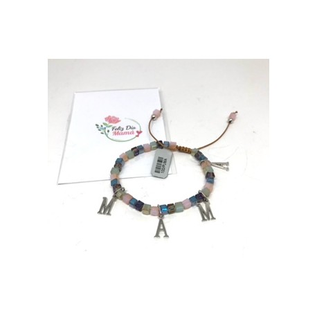 PULSERA PLATA MAMA MACRAME