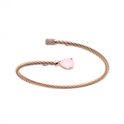 BRAZALETE TUBO GAS SALOMINICO CUARZO ROSA