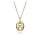 COLLAR ACERO IP DORADO CIRC SRA FN