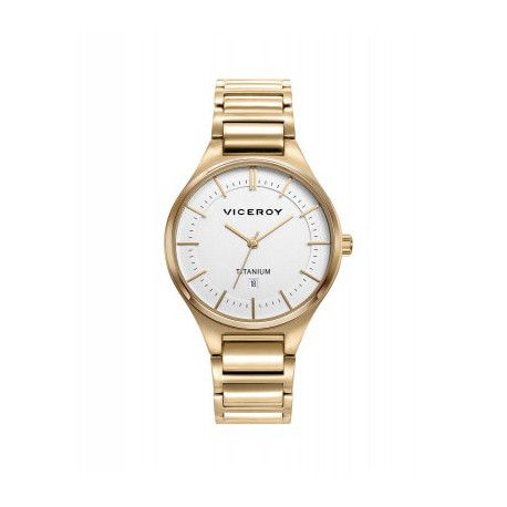 RELOJ TITANIO IP GOLD BRAZALETE SRA VA