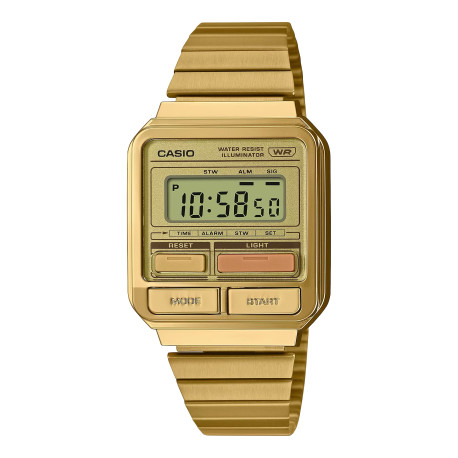 RELOJ DIGITAL DORADO