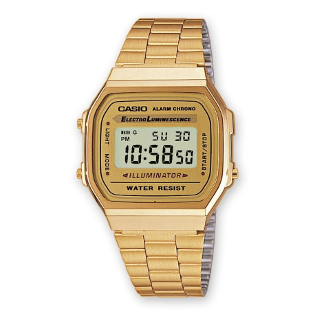 RELOJ DIGITAL DORADO