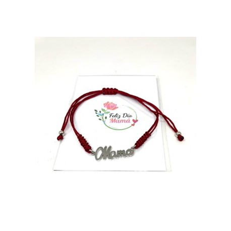 PULSERA PLATA MAMA MACRAME